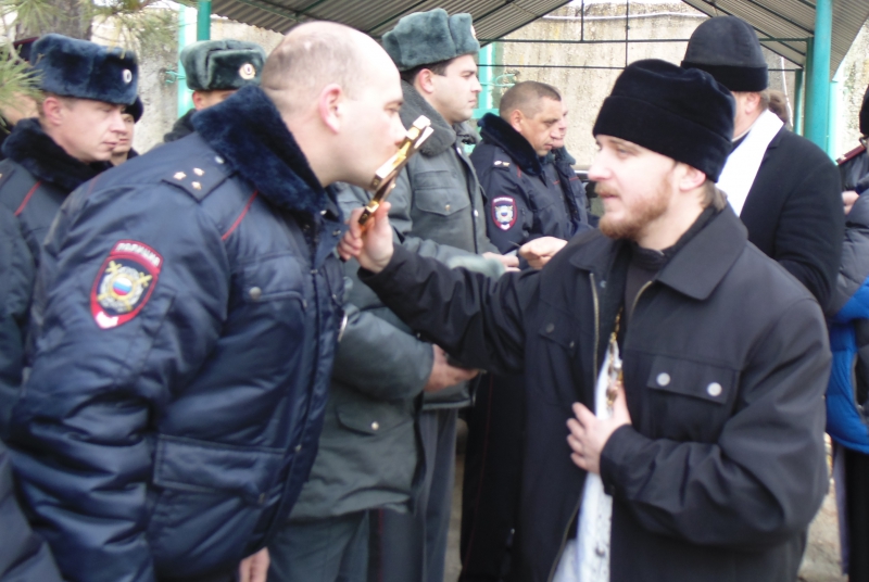 В Аркадаке для полицейских священники провели "Час православия" width=360px